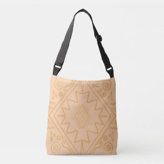 Afrikaans, Afrikaans patroon, bruin, elegant, Afri Crossbody Tas