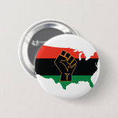 Afrikaans-Amerikaans & #160; Ronde Button 5,7 Cm (Voorkant /achterkant)
