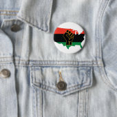 Afrikaans-Amerikaans & #160; Ronde Button 5,7 Cm (In situ)