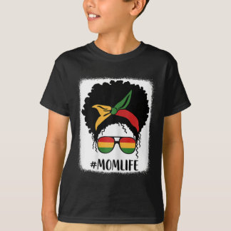 Afrikaans Amerikaans Afro Moeder Leven Zwart Moede T-shirt