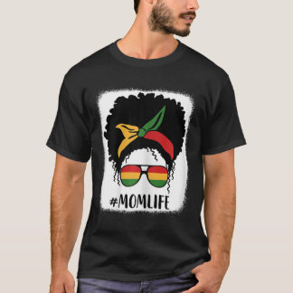 Afrikaans Amerikaans Afro Moeder Leven Zwart Moede T-shirt