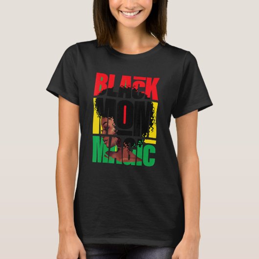 Afrikaans Amerikaans Afro Moeder Zwart Moeder Magi T-shirt (Voorkant)