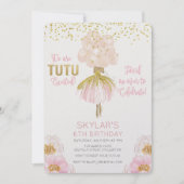 Afrikaans Amerikaans Ballet Verjaardag uitnodiging (Voorkant)