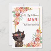 Afrikaans Amerikaans Bruin Eenhoorn Kinderen Verja Kaart (Voorkant)