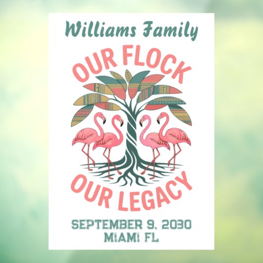 Afrikaans-Amerikaans Familiefamilie-erfenis Reünie Raamsticker (Vel 3)