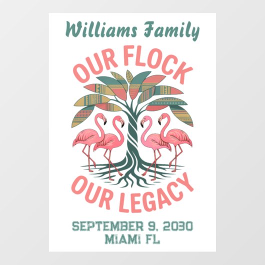 Afrikaans-Amerikaans Familiefamilie-erfenis Reünie Raamsticker (Vel)