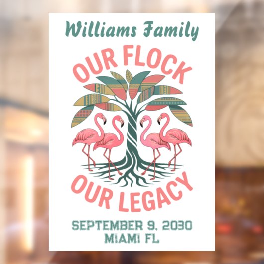 Afrikaans-Amerikaans Familiefamilie-erfenis Reünie Raamsticker (Vel 2)