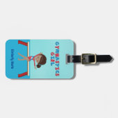 Afrikaans Amerikaans Gymnastiek Meisje Schattig Cu Bagagelabel (Voorkant horizontaal)