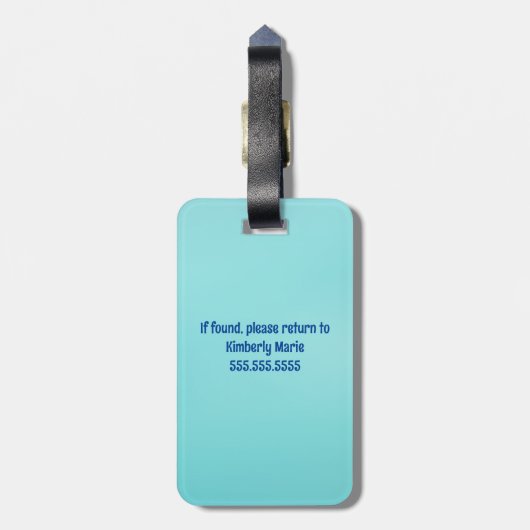 Afrikaans Amerikaans Gymnastiek Meisje Schattig Cu Bagagelabel (Achterkant verticaal)