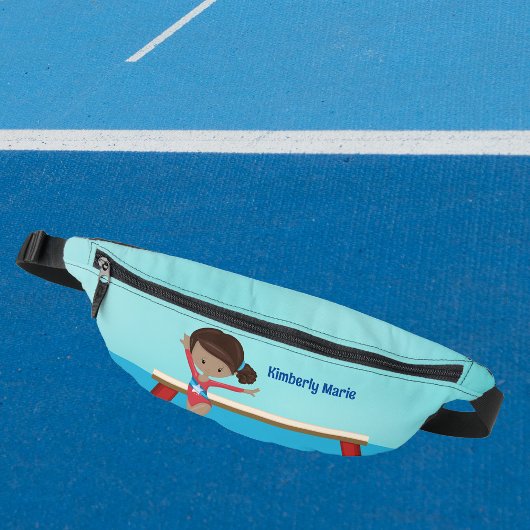 Afrikaans Amerikaans Gymnastiek Meisje Schattig Cu Heuptasje