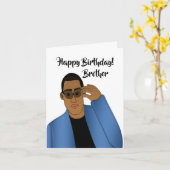 Afrikaans-Amerikaans handvat en afgestudeerde broe Kaart (Gele Bloem)