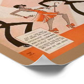 -afrikaans-amerikaans jazzclubposter poster (Hoek)