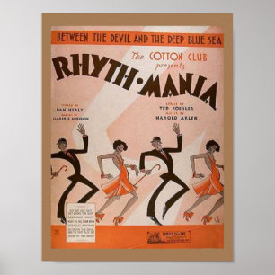 -afrikaans-amerikaans jazzclubposter poster