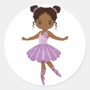 Afrikaans-Amerikaans kaartenhuis Ronde Sticker