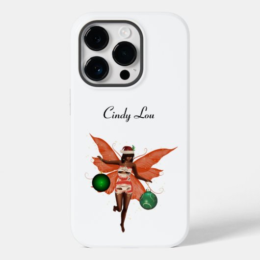 Afrikaans Amerikaans Kerst Fairy Mobiele Telefoon Case-Mate iPhone Case (Achterkant)