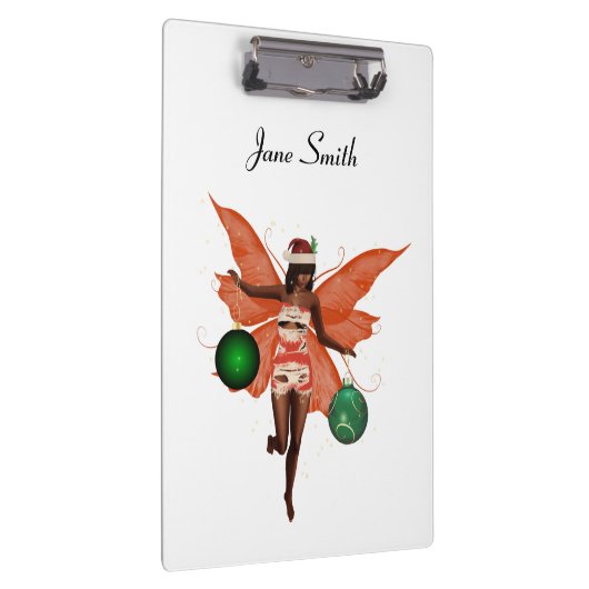 Afrikaans Amerikaans kerst fee klembord (Rechts)