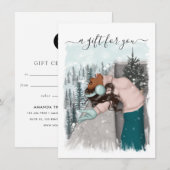 Afrikaans-Amerikaans kerstcadeaubon (Voorkant / Achterkant)