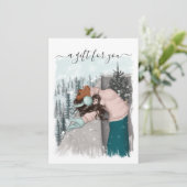 Afrikaans-Amerikaans kerstcadeaubon (Staand voorkant)