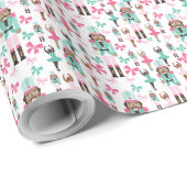 Afrikaans-Amerikaans kerstcadeautje uit Ballerina Cadeaupapier (Rol Hoek)