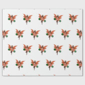 Afrikaans Amerikaans Kerstfee Verpakkend Document Cadeaupapier (Vlak)