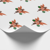 Afrikaans Amerikaans Kerstfee Verpakkend Document Cadeaupapier (Hoek)