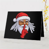 Afrikaans-Amerikaans kerstfeest decor Kaart (Gele Bloem)