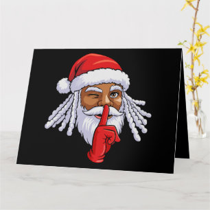 Afrikaans-Amerikaans kerstfeest decor Kaart