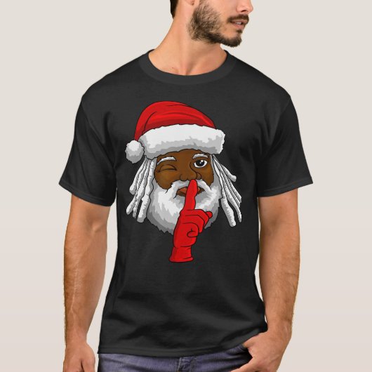 Afrikaans-Amerikaans kerstfeest decor T-shirt (Voorkant)