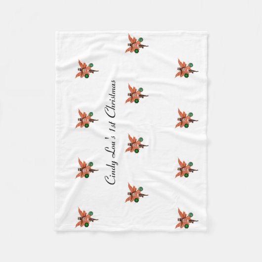 Afrikaans Amerikaans Kerstfeest Fairy Baby Deken (Voorkant)