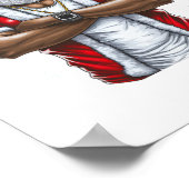 Afrikaans Amerikaans Kerstmis pyjama cool zwart Poster (Hoek)