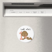 Afrikaans Amerikaans Meisje 1e Verjaardag Tshirts Magneet (Insitu (Vaatwasser))