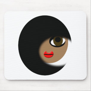 Afrikaans-Amerikaans meisje Apparel! Muismat