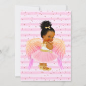 Afrikaans-Amerikaans meisje Ballerina 2e verjaarda Kaart (Achterkant)