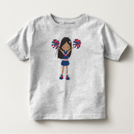 Afrikaans-Amerikaans meisje, Cheerleaders, Cheerle Kinder Shirts