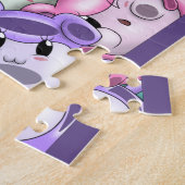 Afrikaans-Amerikaans meisje en Beren Legpuzzel (Zijkant)