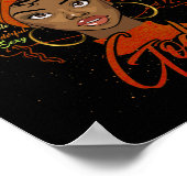 Afrikaans-Amerikaans meisje God zegt dat ik een zw Poster (Hoek)