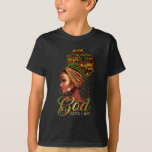Afrikaans-Amerikaans meisje God zegt dat ik een zw T-shirt<br><div class="desc">Afrikaans-Amerikaans meisje God zegt dat ik een zwarte trots ben</div>