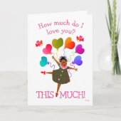 Afrikaans-Amerikaans meisje Kaart (Voorkant)