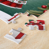 Afrikaans Amerikaans Meisje Kerstpuzzel Legpuzzel (Zijkant)