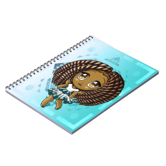 Afrikaans-Amerikaans meisje Notitieboek (Linkerzijde)