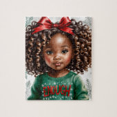 Afrikaans Amerikaans Meisje Puzzel (Verticaal)