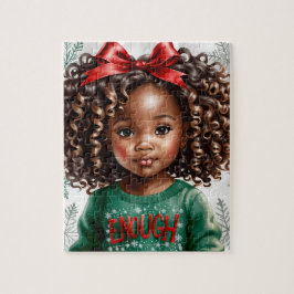Afrikaans Amerikaans Meisje Puzzel