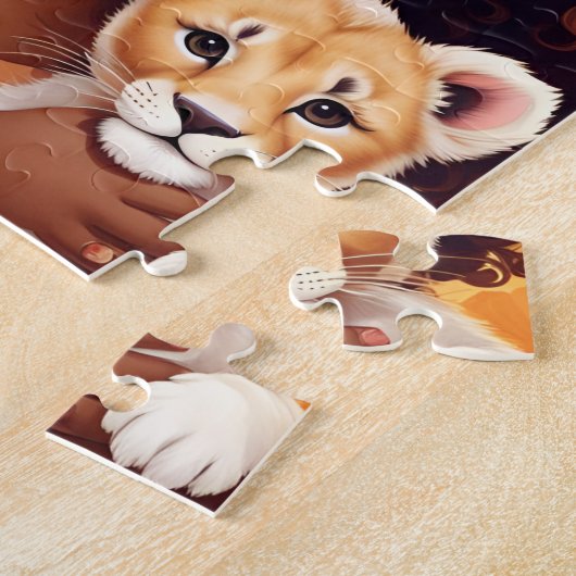 Afrikaans Amerikaans Meisje Puzzel (Zijkant)