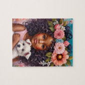 Afrikaans Amerikaans Meisje Puzzel (Horizontaal)