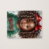 Afrikaans Amerikaans Meisje Puzzel Legpuzzel (Horizontaal)