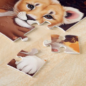 Afrikaans Amerikaans Meisje Puzzel Legpuzzel (Zijkant)