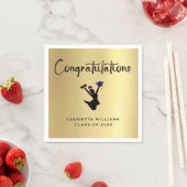 Afrikaans Amerikaans Modern Goud Afstuderen Servet (Insitu)