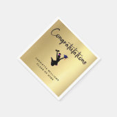 Afrikaans Amerikaans Modern Goud Afstuderen Servet (Hoek)