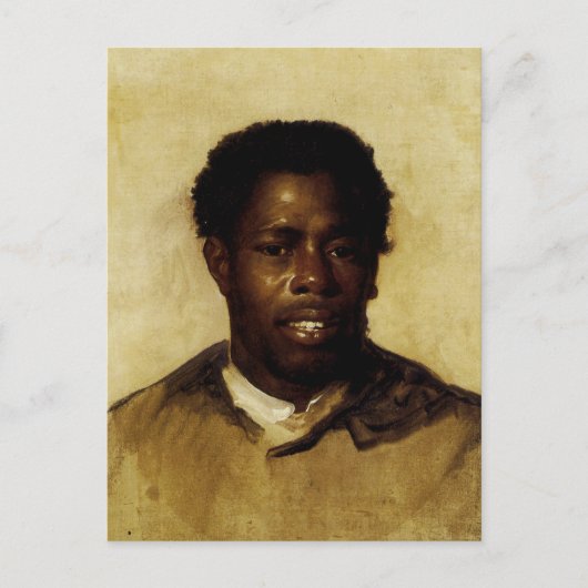 Afrikaans-Amerikaans portret Briefkaart (Voorkant)