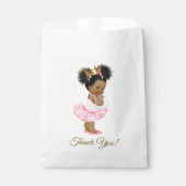 Afrikaans Amerikaans Prinses Baby shower Geschenkt Bedankzakje (Voorkant)